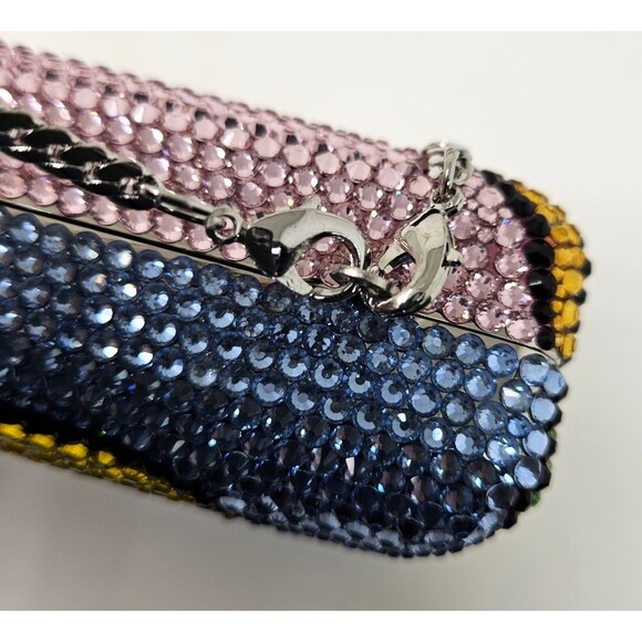 CHRISTAL COUTURE All You Need Is Love Clutch Bag Swarovski Crystals Hearts